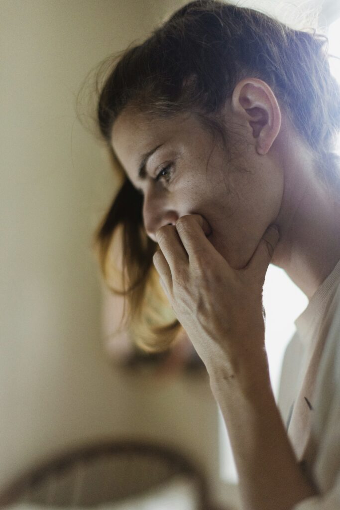 unhappy woman low sexual desire